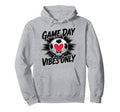Groovy Soccer Soccer Game Day Vibes Only Hoodie - Unique Graphic for Adults