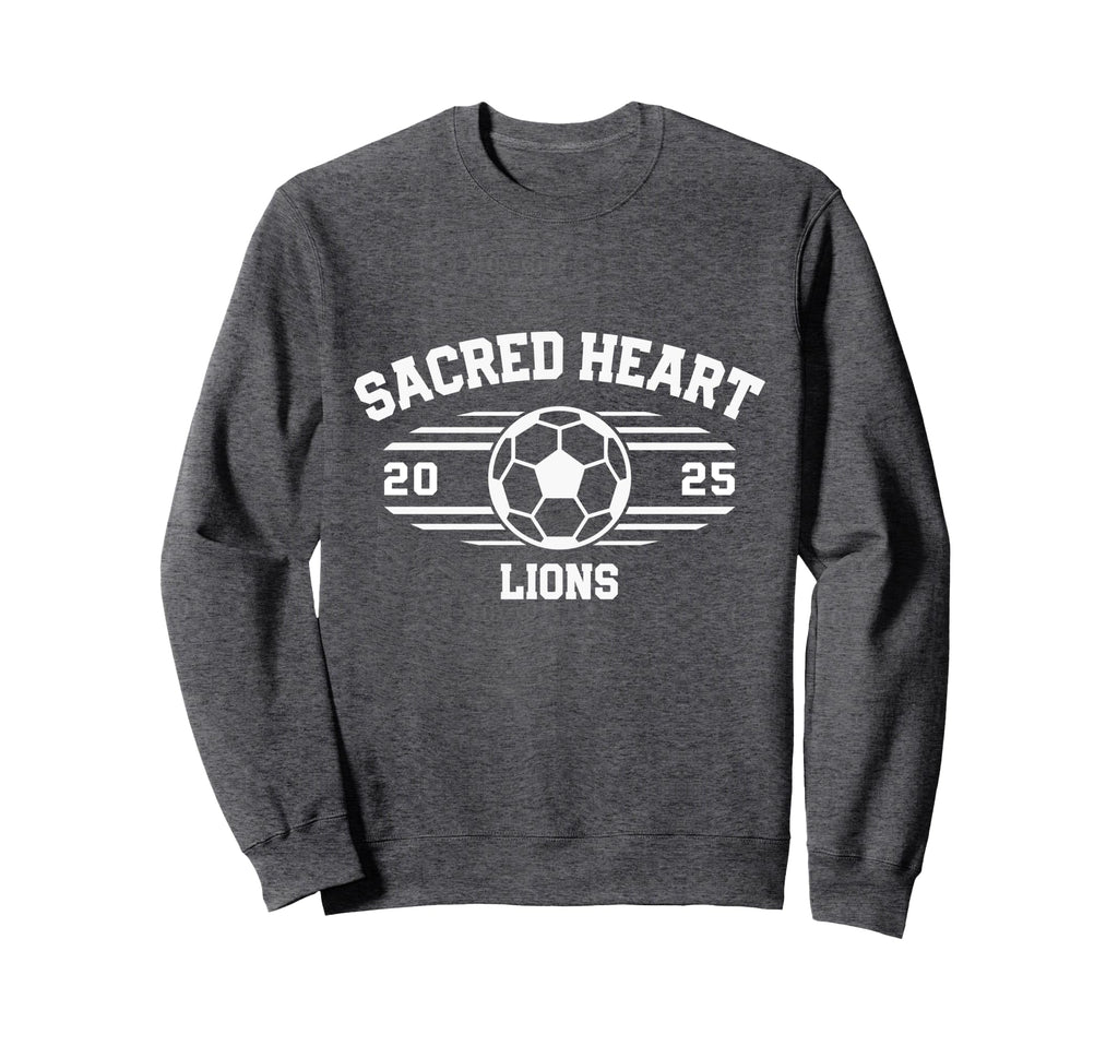 Sacred Heart Lions Soccer Ball Sweatshirt - Casual Everyday Wear Men Women