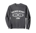 Sacred Heart Lions Soccer Ball Sweatshirt - Casual Everyday Wear Men Women