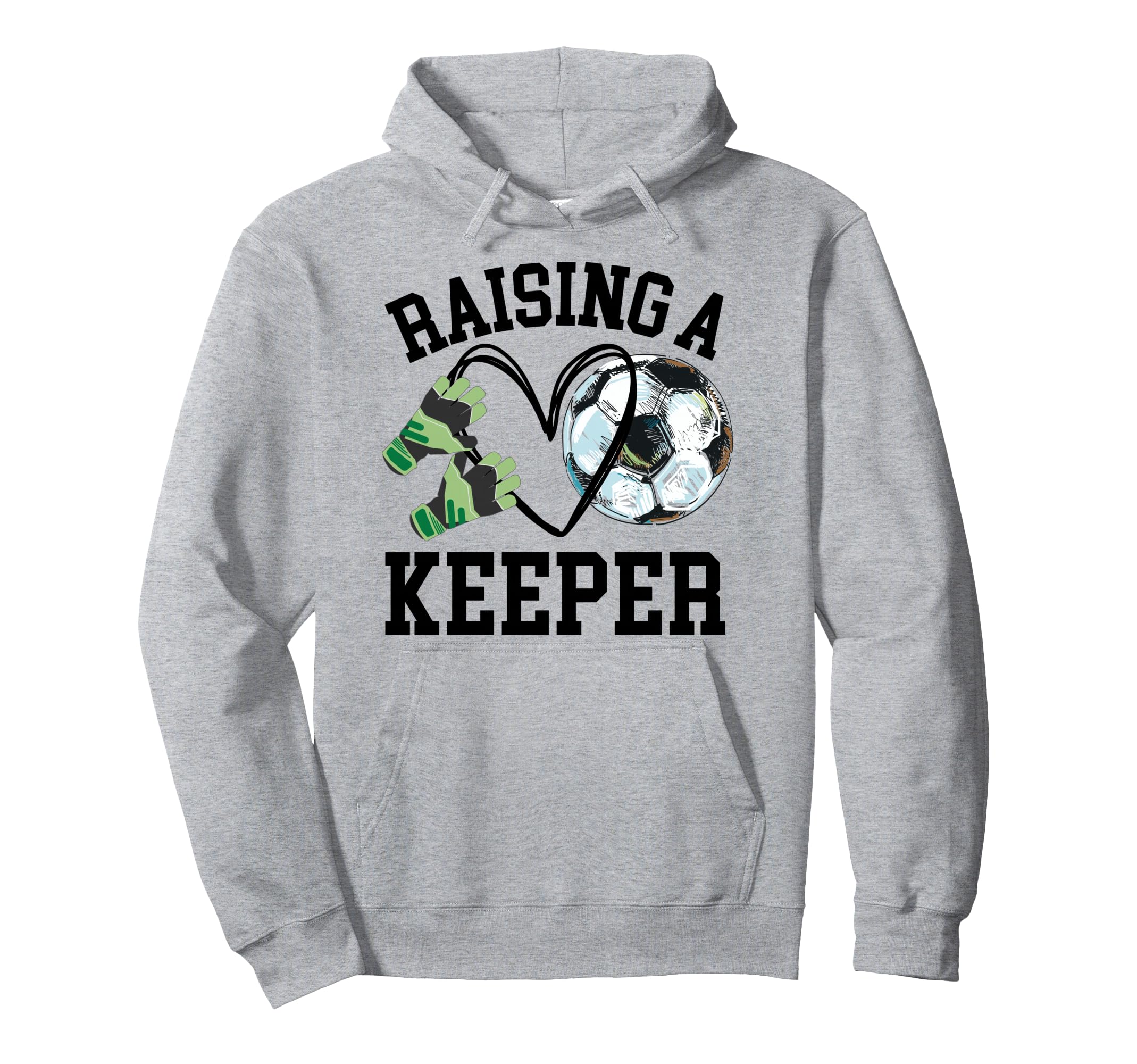 Keeper Mom Goalkeeper Soccer Mama Hoodie - Minimalist Print for Adults