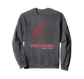 Basketball Wi Love Badger State Sweatshirt - Fun Novelty Design Unisex