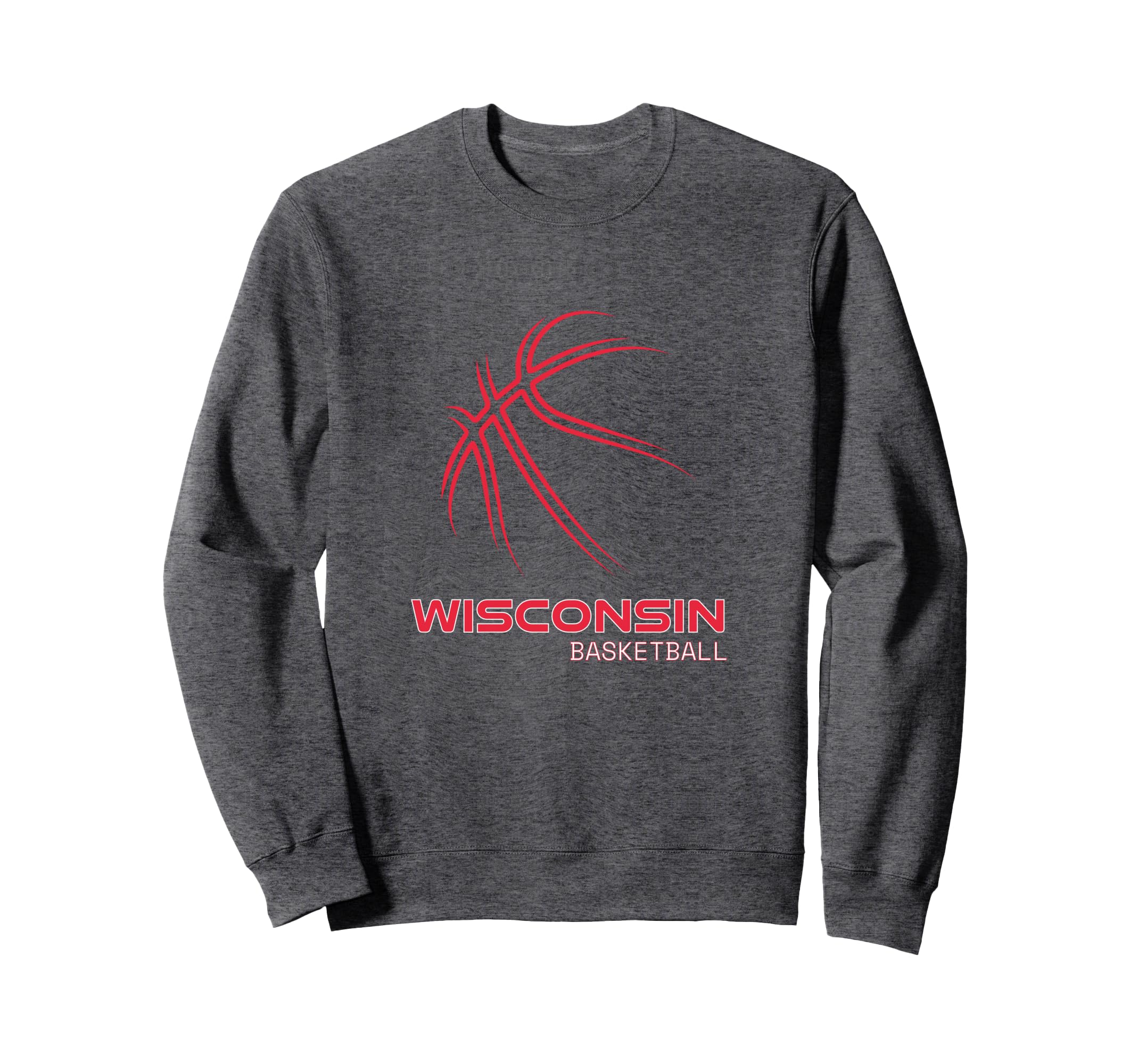 Basketball Wi Love Badger State Sweatshirt - Fun Novelty Design Unisex