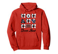 Soccer Aunt Bow Soccer Mom Mommy Mothers Hoodie - Novelty Apparel Unisex
