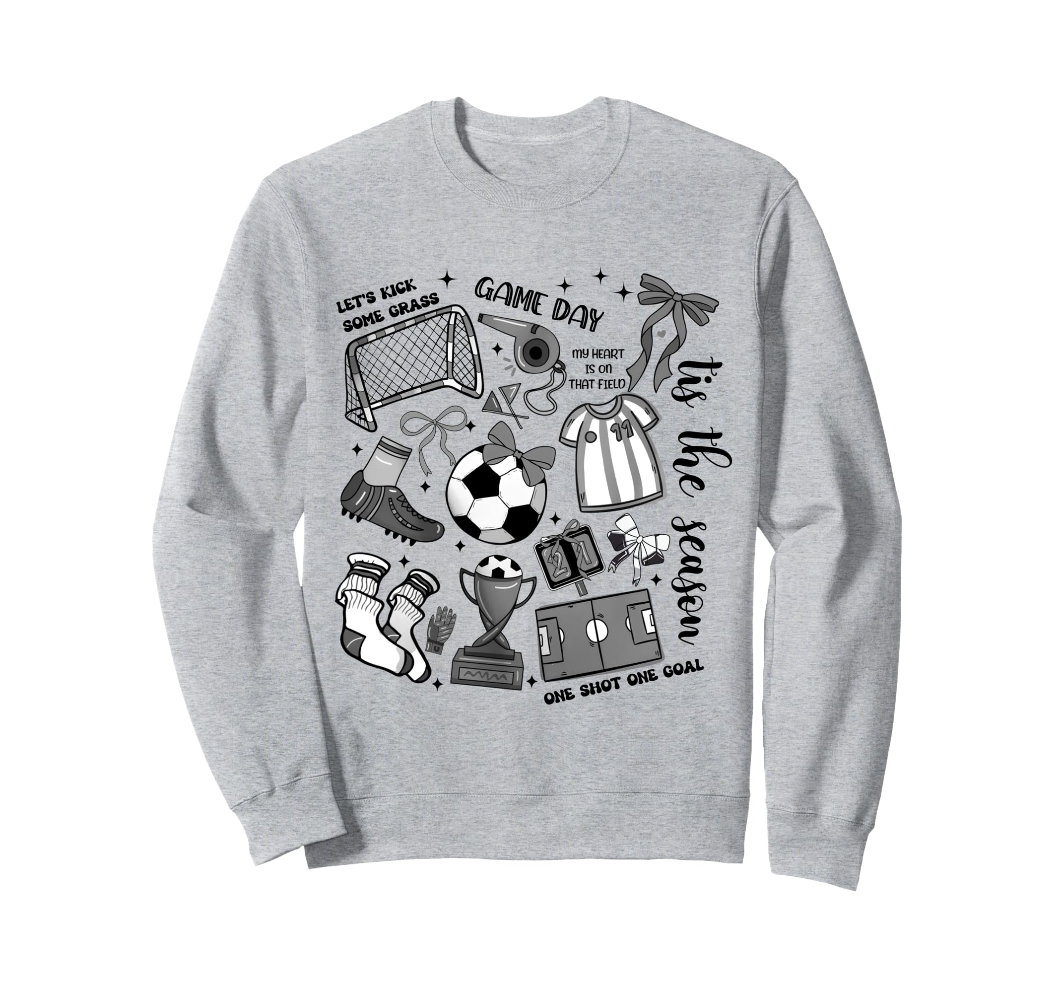 Game Day Soccer Coquette Soccer Sweatshirt - Streetwear Style for Adults