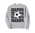 Soccer Grandpa Cracked Wall Family Sweatshirt - Graphic Print for Adults