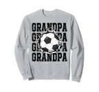 Soccer Grandpa Cracked Wall Family Sweatshirt - Graphic Print for Adults