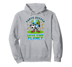 Earth Keeper Save Our Planet Earth Day Hoodie - Trendy Graphic for Adults