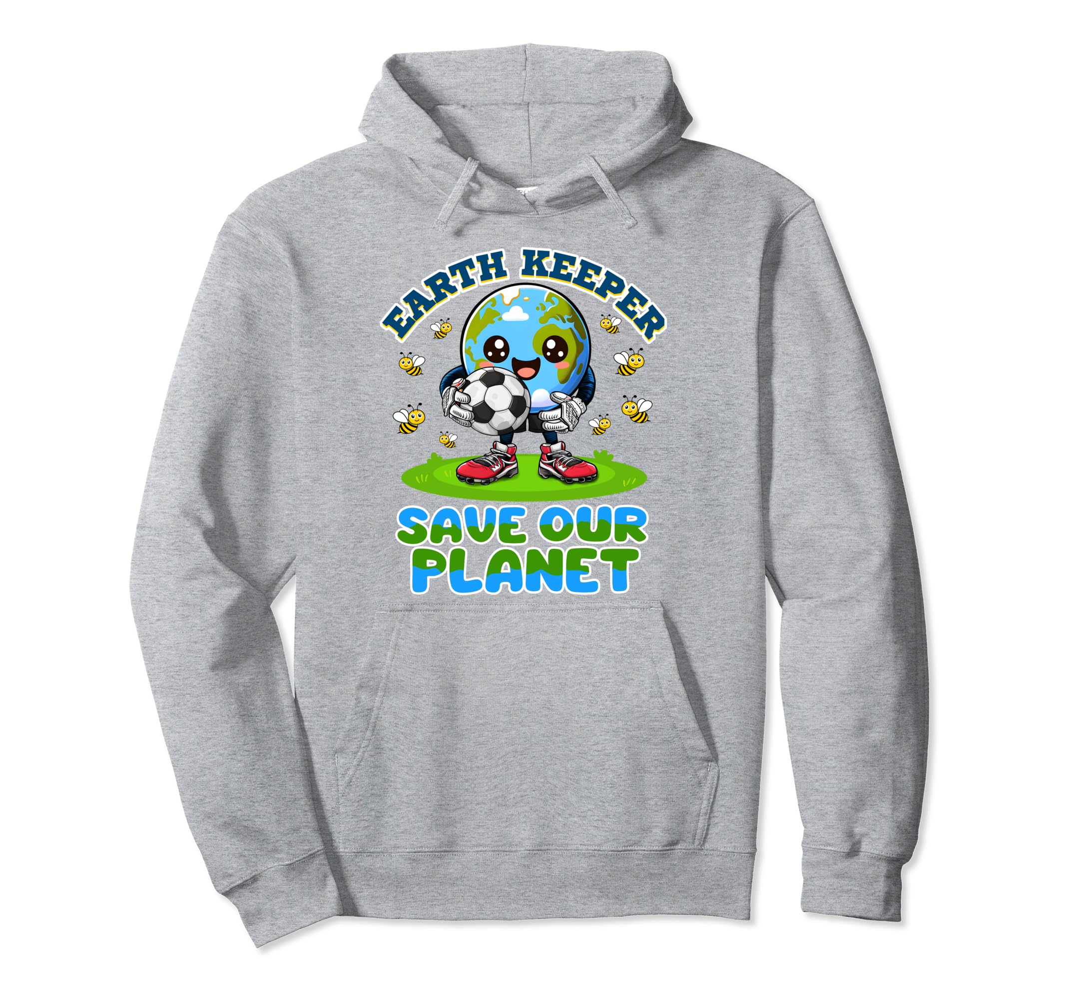 Earth Keeper Save Our Planet Earth Day Hoodie - Trendy Graphic for Adults