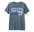 Groovy Soccer Mom Coquette Bow Game T-Shirt - Streetwear Style Men Women