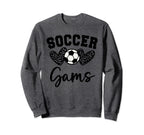 Soccer Gams Matching Family Soccer Sweatshirt - Unique Graphic for Adults