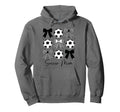 Soccer Mom Funny Coquette Bow Soccer Hoodie - Custom Art Print for Adults