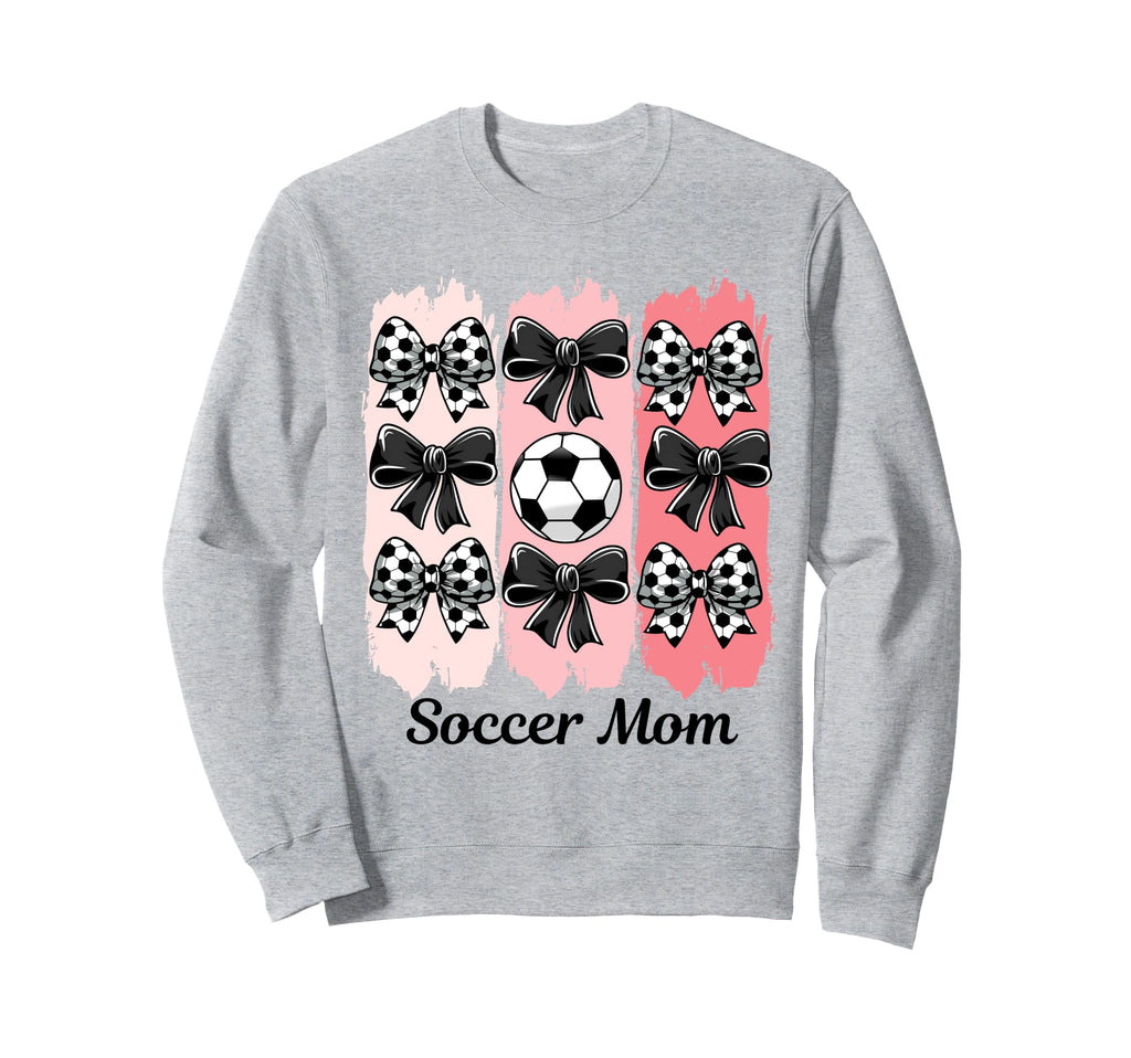 Soccer Mom Coquette Bow Soccer Mom Sweatshirt - Custom Art Print Men Women