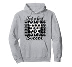 Just Who Loves Soccer Coquette Bow Hoodie - Custom Art Print Men Women