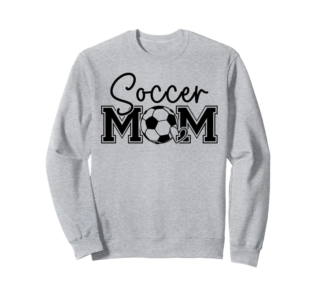 Soccer Mom Heart Game Day Vibes Sweatshirt - Trendy Graphic Men Women