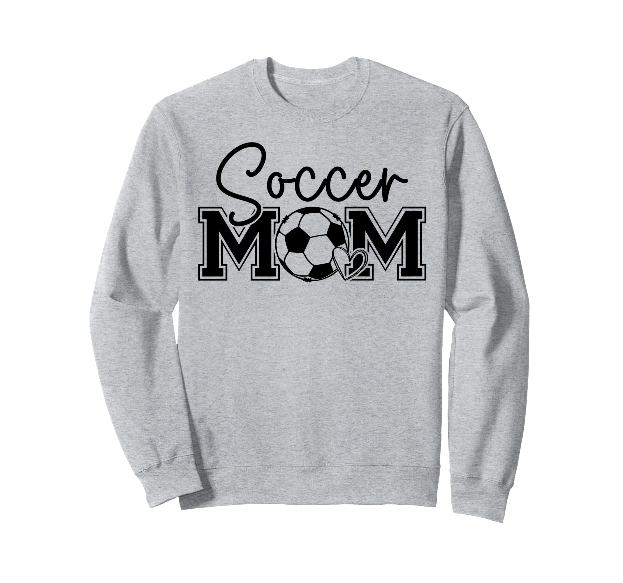 Soccer Mom Heart Game Day Vibes Sweatshirt - Trendy Graphic Men Women