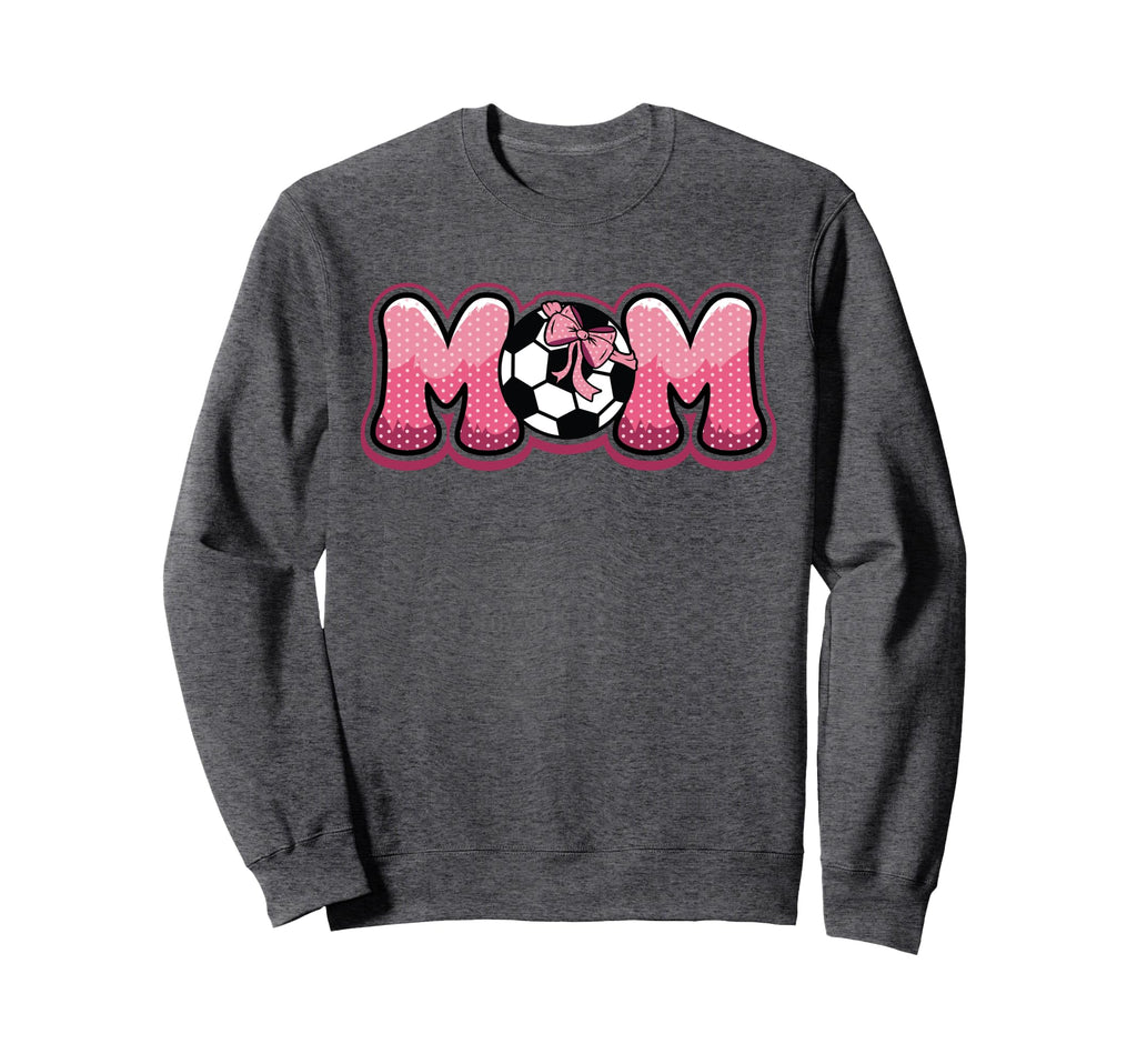 Soccer Mom Coquette Bow Game Day Sweatshirt - Fun Novelty Design Men Women