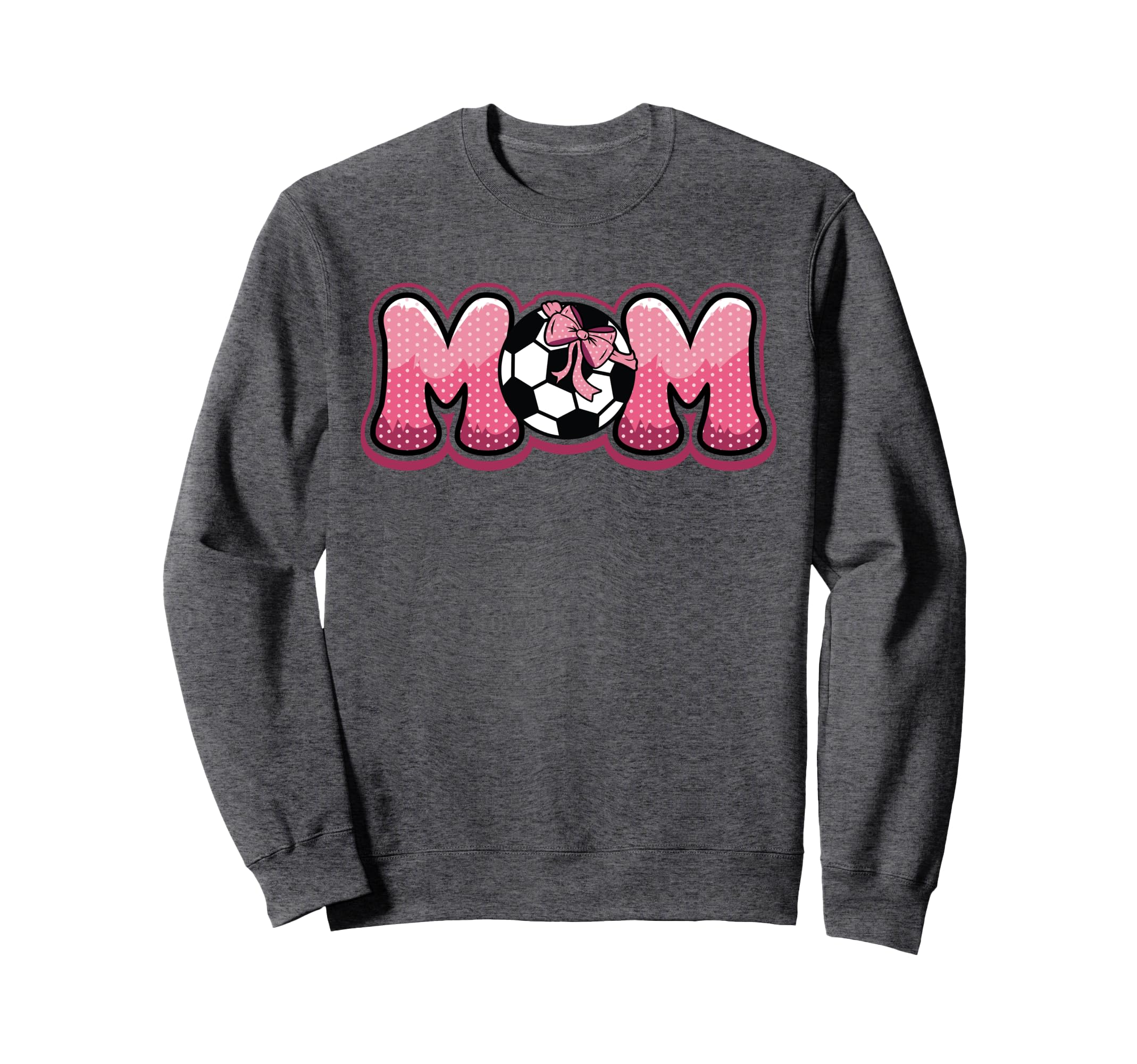 Soccer Mom Coquette Bow Game Day Sweatshirt - Fun Novelty Design Men Women