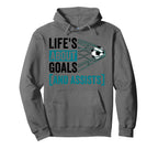 Soccer Player Lifes About Goals Assist Hoodie - Aesthetic Graphic Unisex