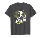Born To Play Soccer Womens Inspirational T-Shirt - Unique Graphic Unisex