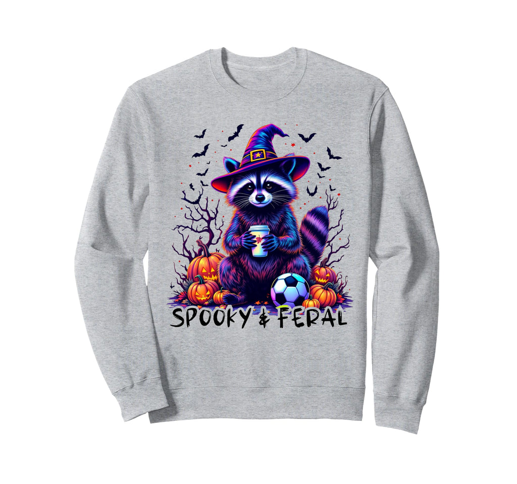 Spooky And Feral Halloween Feral Sweatshirt - Trendy Graphic Men Women