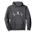 Male Running Heartbeat Gift Hoodie - Casual Everyday Wear Men Women