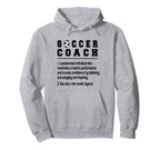Soccer Coach Definition Soccer Coaching Hoodie - Minimalist Print Unisex