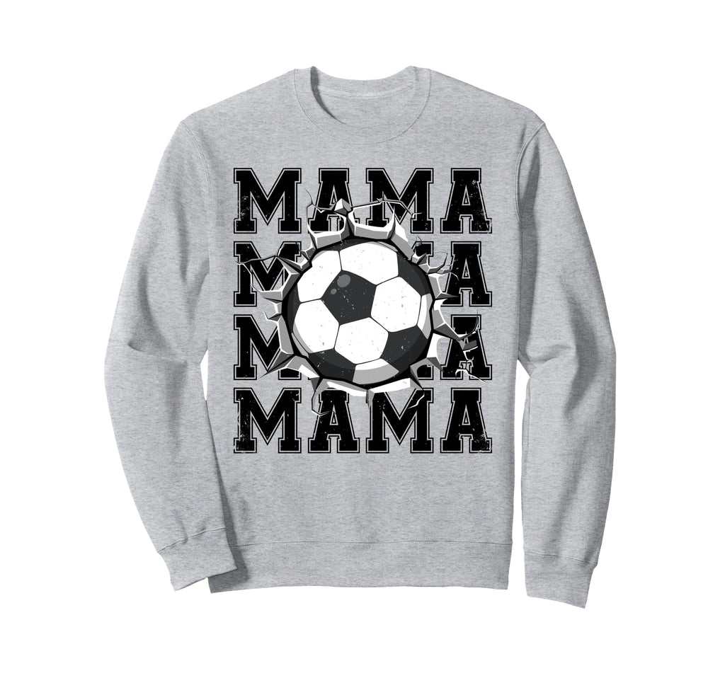 Soccer Mama Cracked Wall Family Sweatshirt - Minimalist Print for Adults