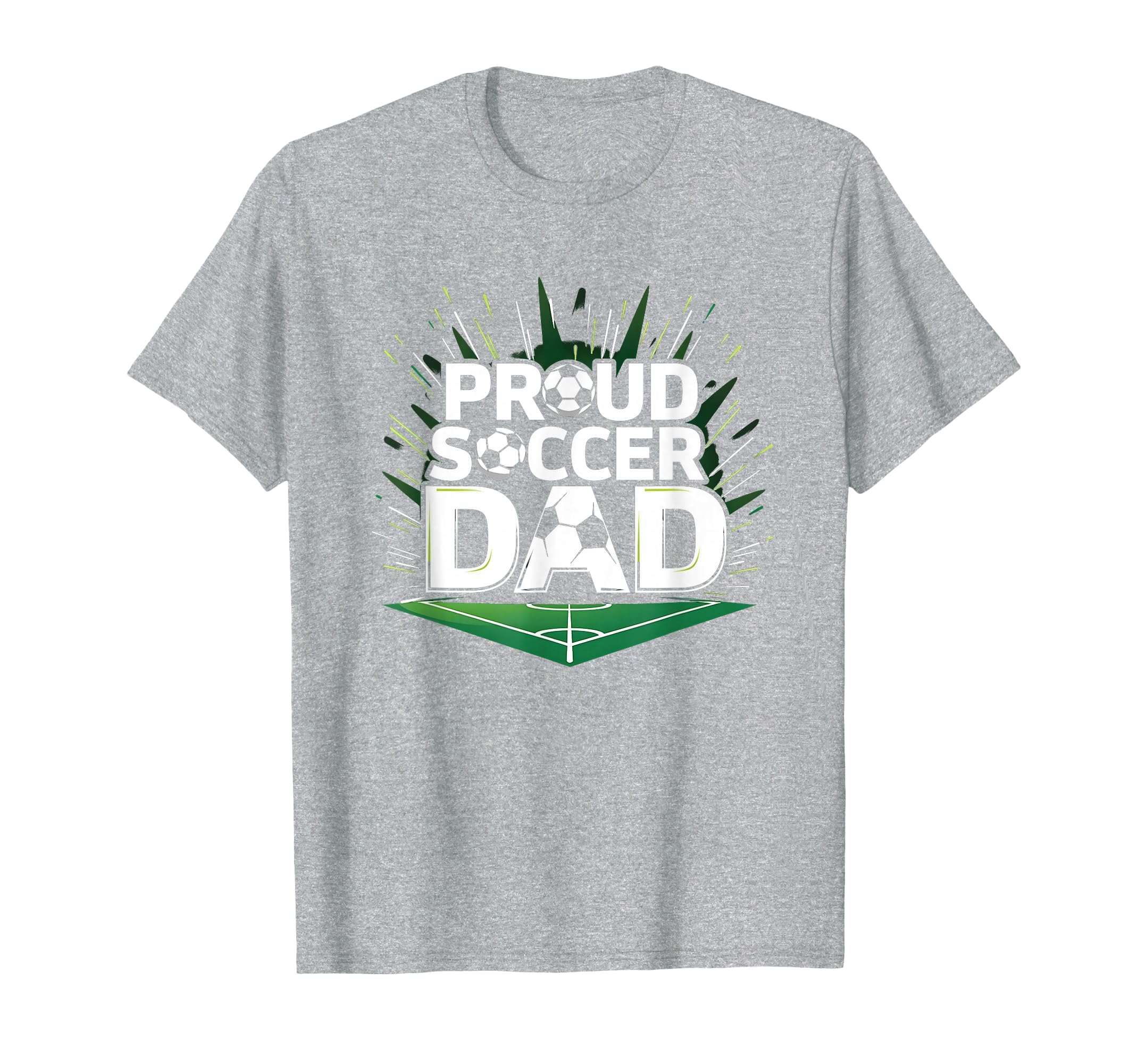 Proud Soccer Dad Cheering Sideline T-Shirt - Novelty Apparel for Adults