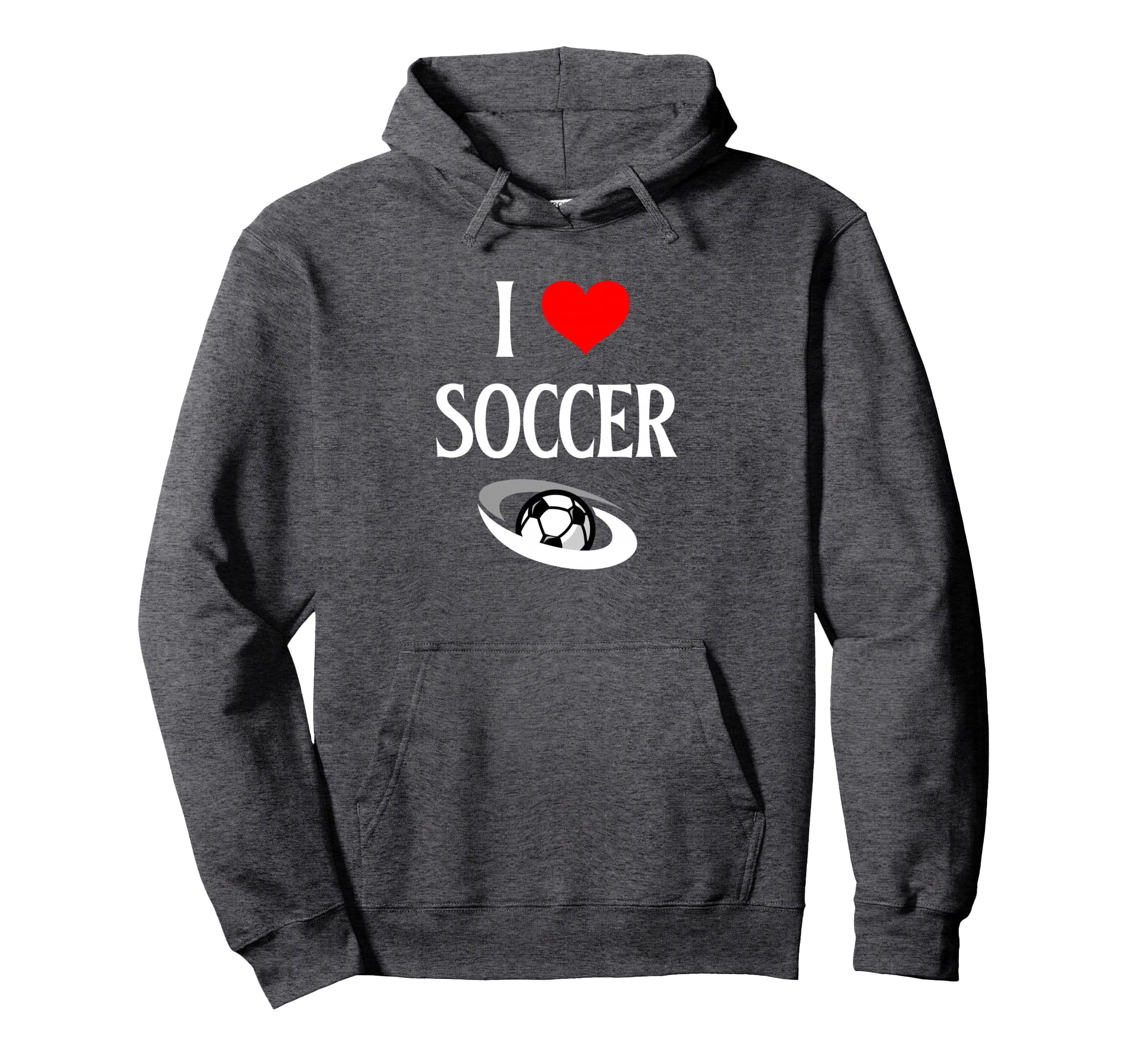 I Love Soccer I Heart Soccer Funny Hoodie - Aesthetic Graphic Unisex