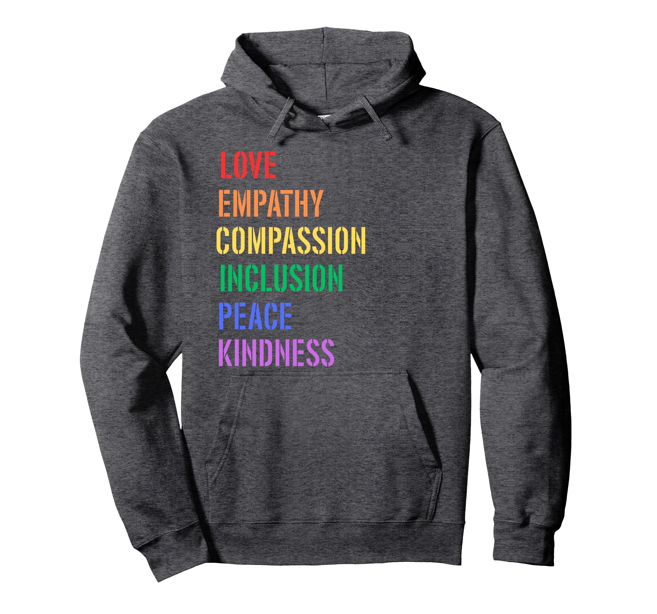 Spread Love Empathy Compassion Peace Hoodie - Streetwear Style Unisex