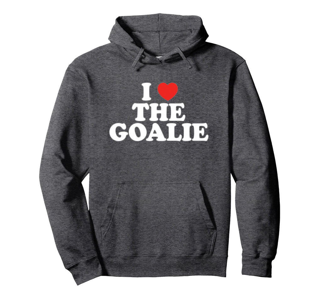 I Love Goalie Heart Soccer Hockey Sport Hoodie - Graphic Print Men Women