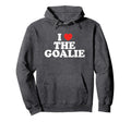 I Love Goalie Heart Soccer Hockey Sport Hoodie - Graphic Print Men Women