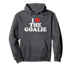 I Love Goalie Heart Soccer Hockey Sport Hoodie - Graphic Print Men Women