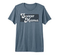 Soccer Mama Soccer Mom Checkered Mothers T-Shirt - Trendy Graphic Unisex