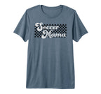 Soccer Mama Soccer Mom Checkered Mothers T-Shirt - Trendy Graphic Unisex