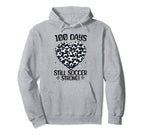 100 Days School Soccer Heart Love Hoodie - Custom Art Print Men Women