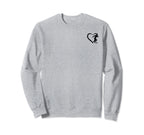 Soccer Player Heart Soccer Ball Heart Sweatshirt - Graphic Print Unisex