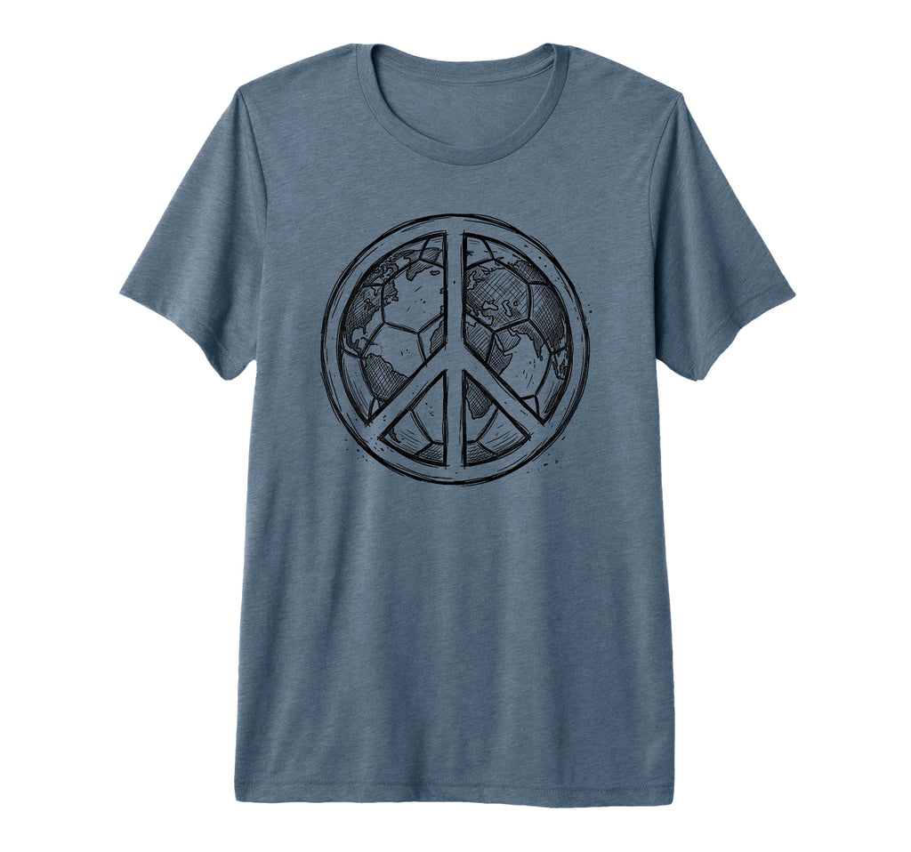 Soccer World Peace Is My Goal Futbol T-Shirt - Unique Graphic Men Women