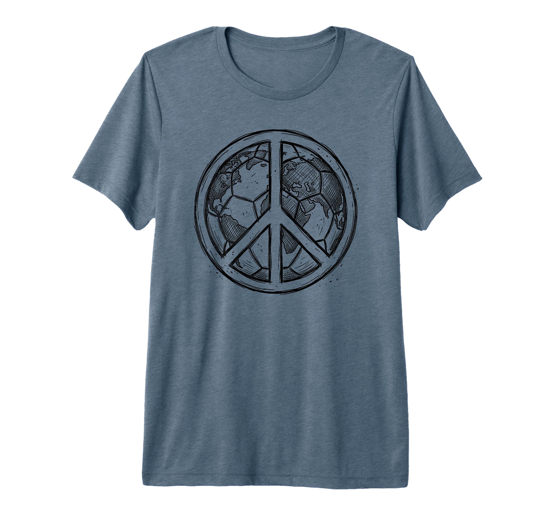 Soccer World Peace Is My Goal Futbol T-Shirt - Unique Graphic Men Women