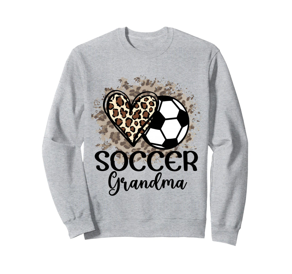 Soccer Grandma Funny Leopard Sweatshirt - Casual Everyday Wear for Adults