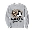 Soccer Grandma Funny Leopard Sweatshirt - Casual Everyday Wear for Adults