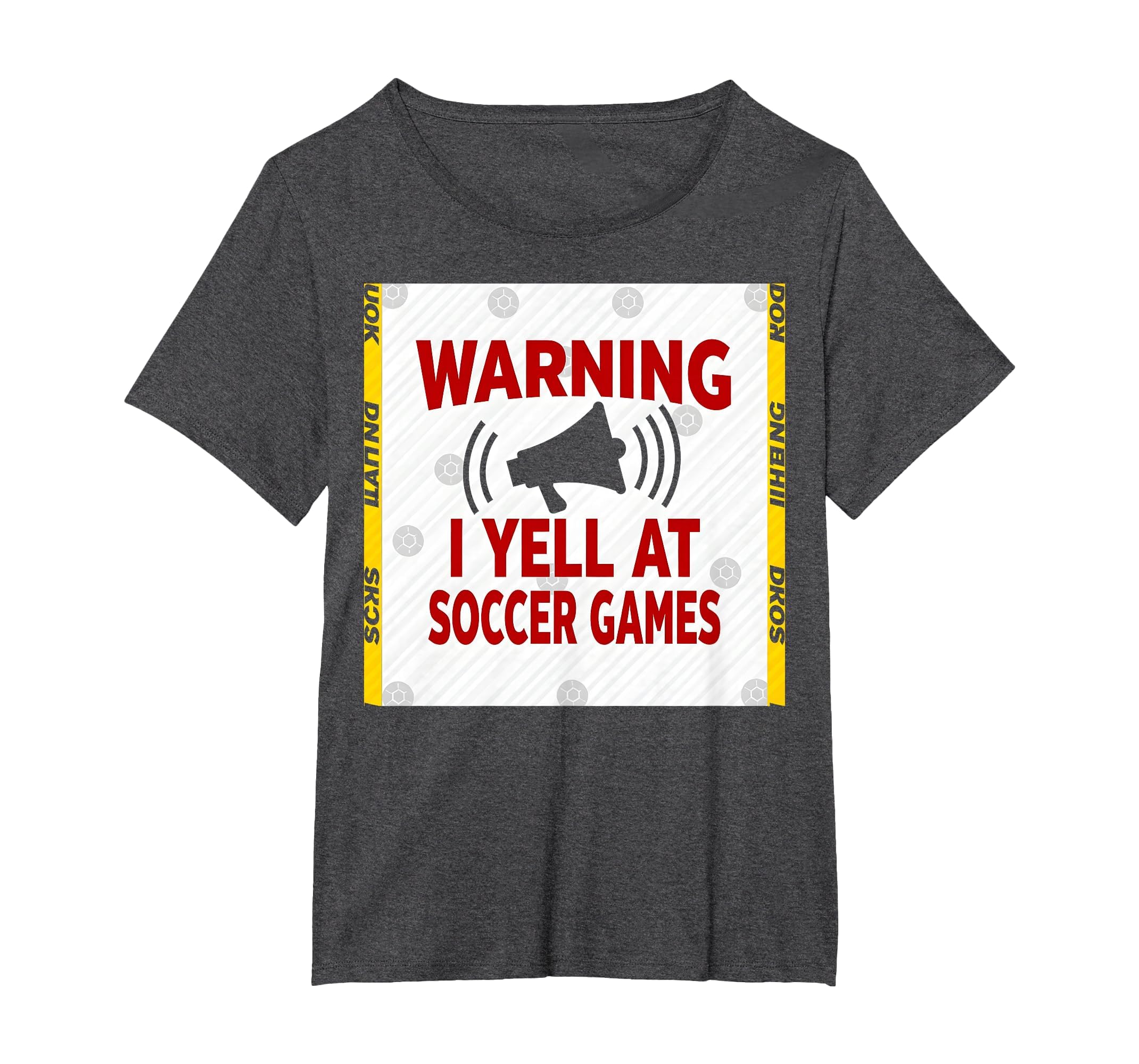 Warning I Yell Soccer Games T-Shirt - Aesthetic Graphic Men Women