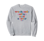 Weekends Coffee Soccer Mom Sweatshirt - Aesthetic Graphic for Adults