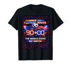 Summer 2026 Soccer Match Day Game T-Shirt - Minimalist Print for Adults