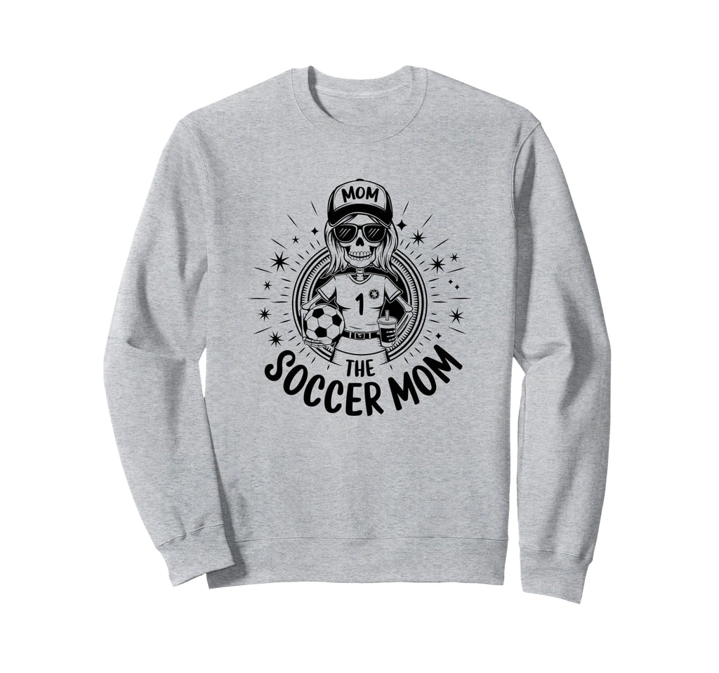 Soccer Mom Skeletton Halloween Sweatshirt - Aesthetic Graphic Unisex