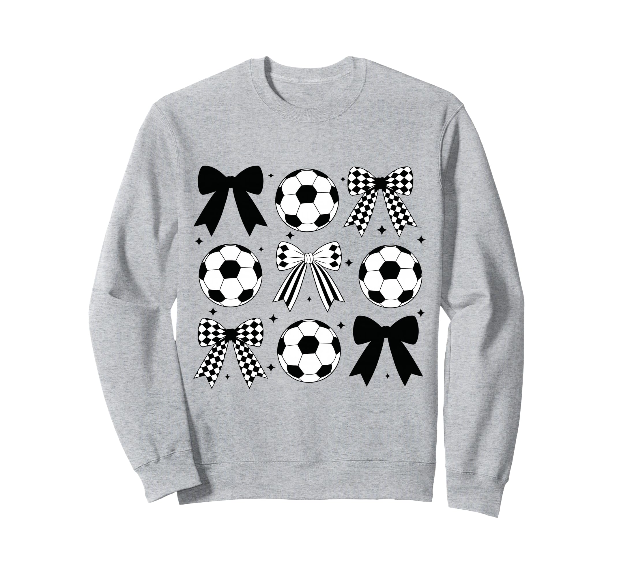 Soccer Coquette Bow Funny Coquette Sweatshirt - Aesthetic Graphic Unisex