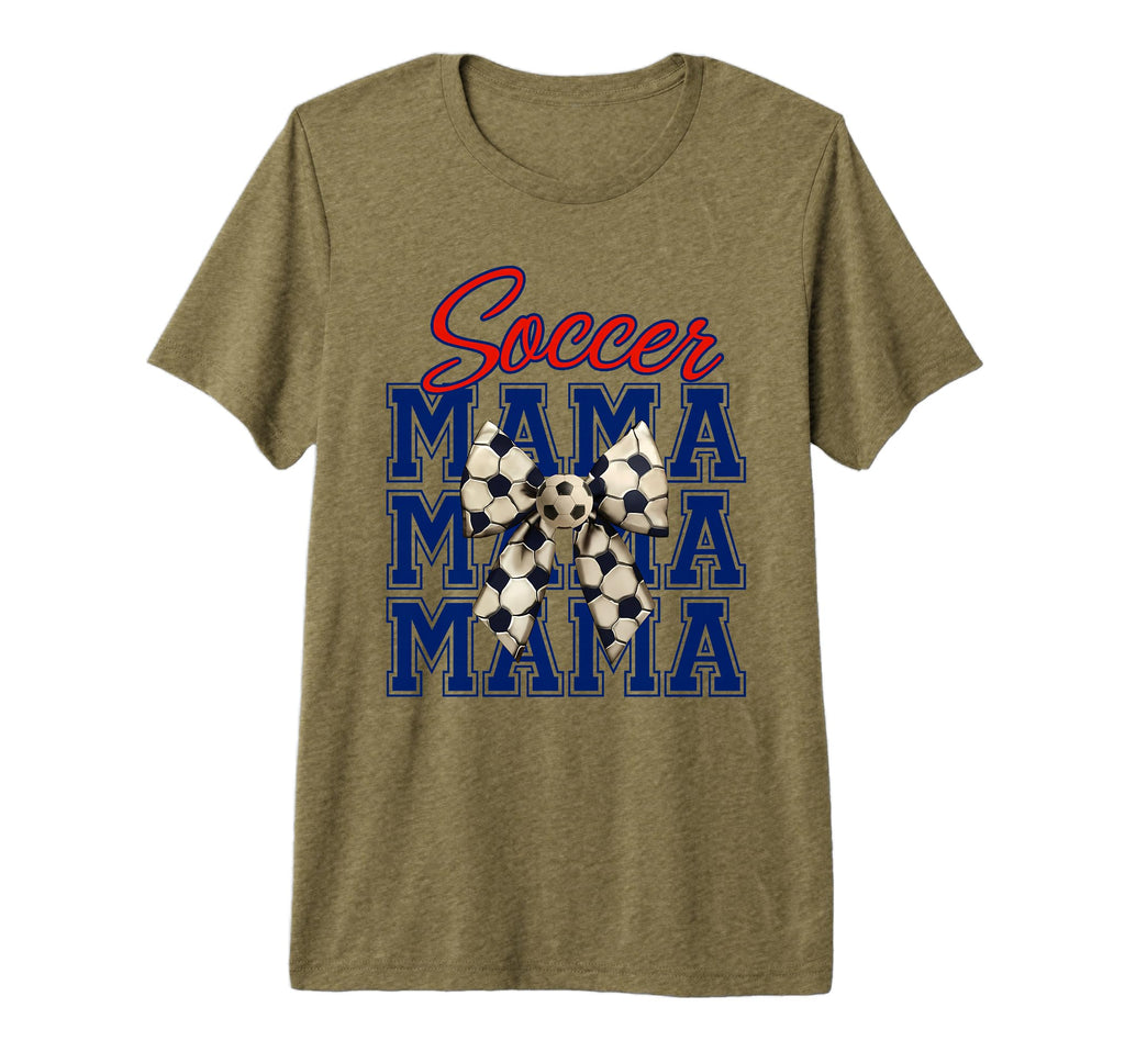Soccer Mama Coquette Bow Aesthetic Tri T-Shirt - Streetwear Style Unisex