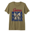 Soccer Mama Coquette Bow Aesthetic Tri T-Shirt - Streetwear Style Unisex
