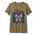 Soccer Mama Coquette Bow Aesthetic Tri T-Shirt - Streetwear Style Unisex