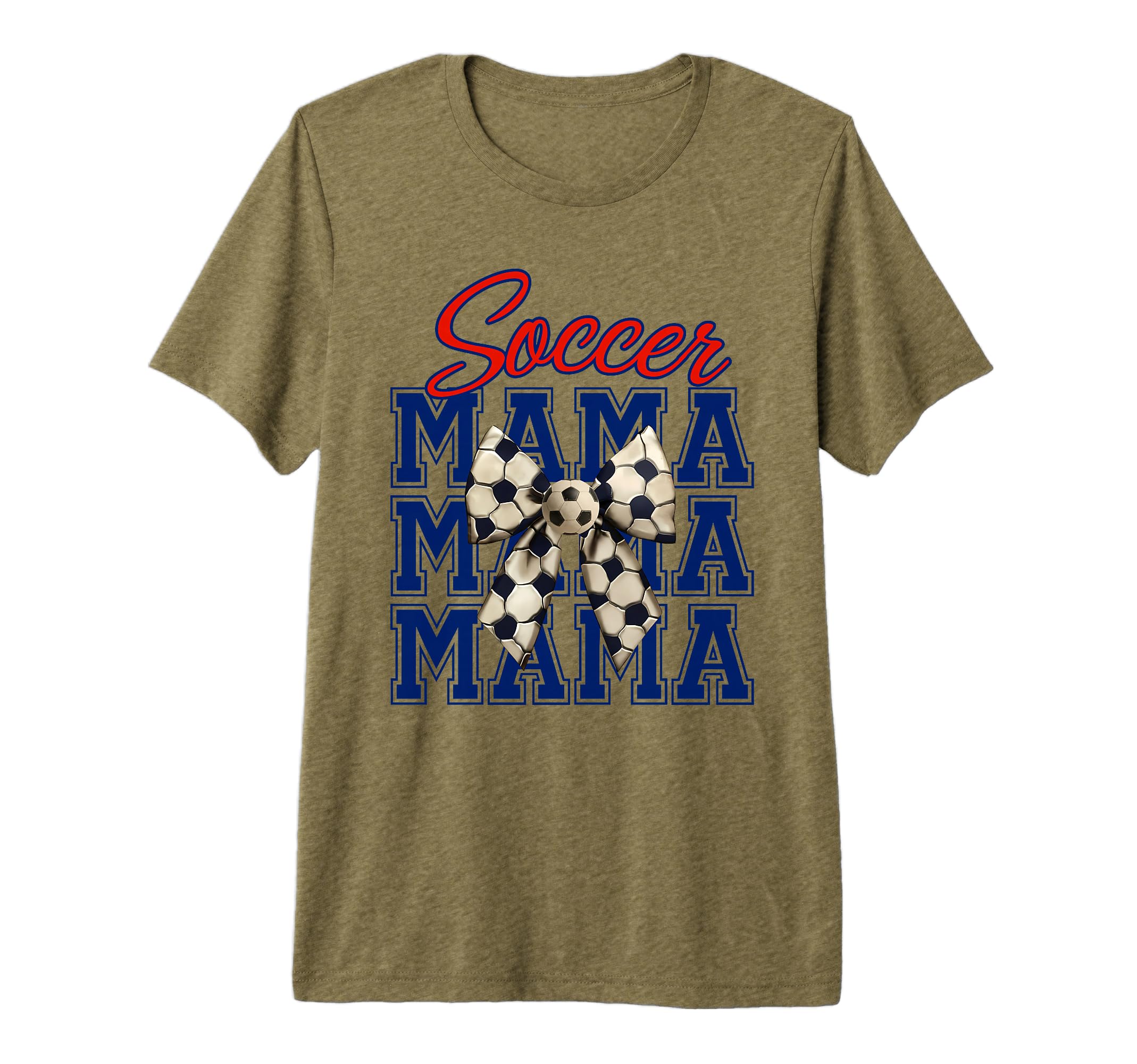 Soccer Mama Coquette Bow Aesthetic Tri T-Shirt - Streetwear Style Unisex